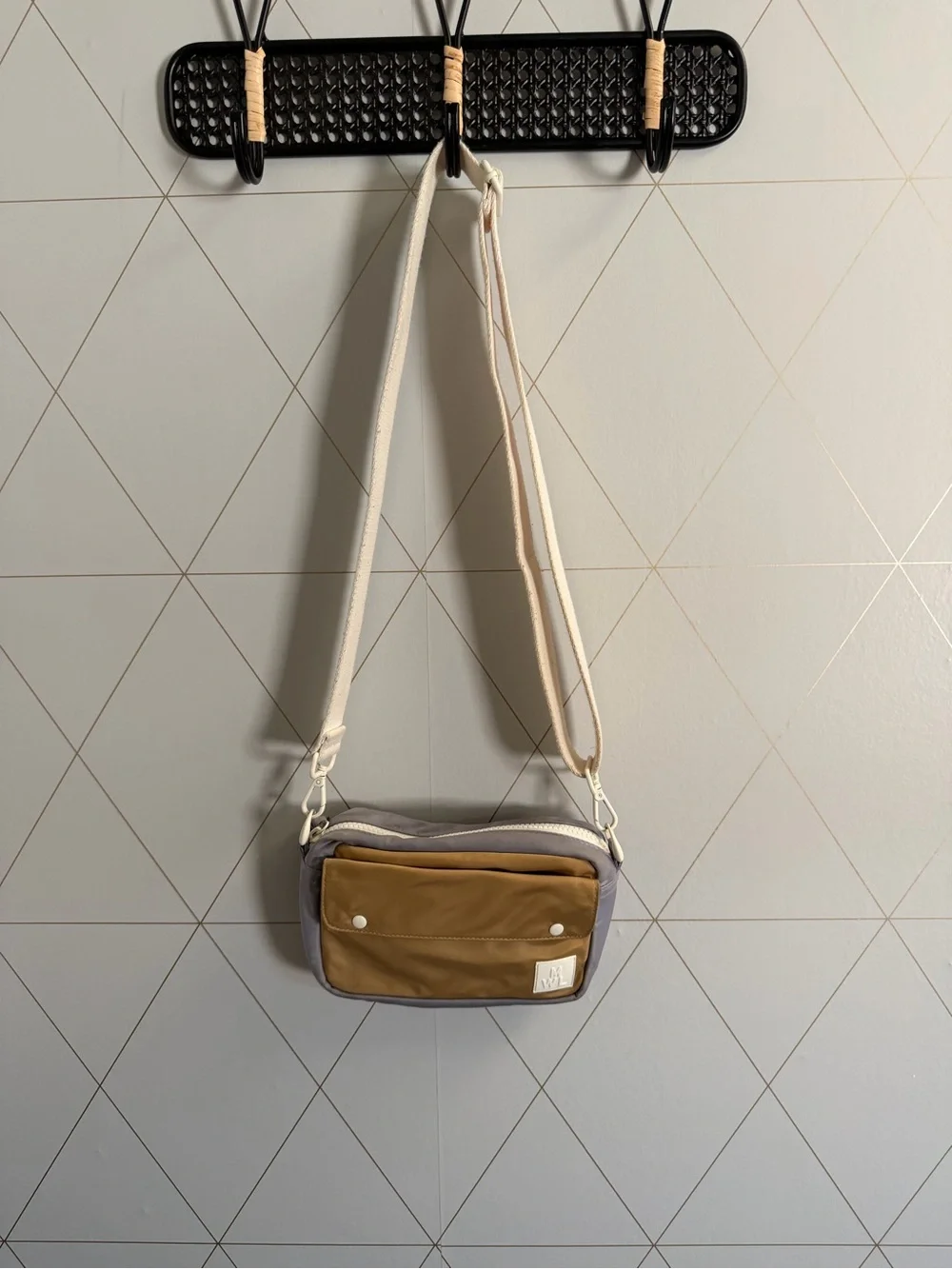 Madewell (Re)sourced Camera Bag Earthen Sand Multi Crossbody NC648 Colorblock